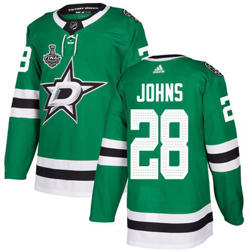 Adidas Men Dallas Stars #28 Stephen Johns Green Home Authentic 2020 Stanley Cup Final Stitched NHL Jersey